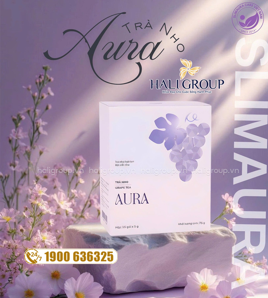 công dụng Trà Nho Aura Grape Tea