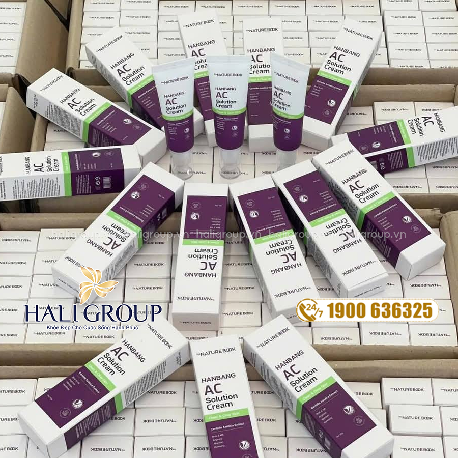Kem Ngừa Mụn Dưỡng Ẩm Hanbang AC Solution Cream The Nature Book