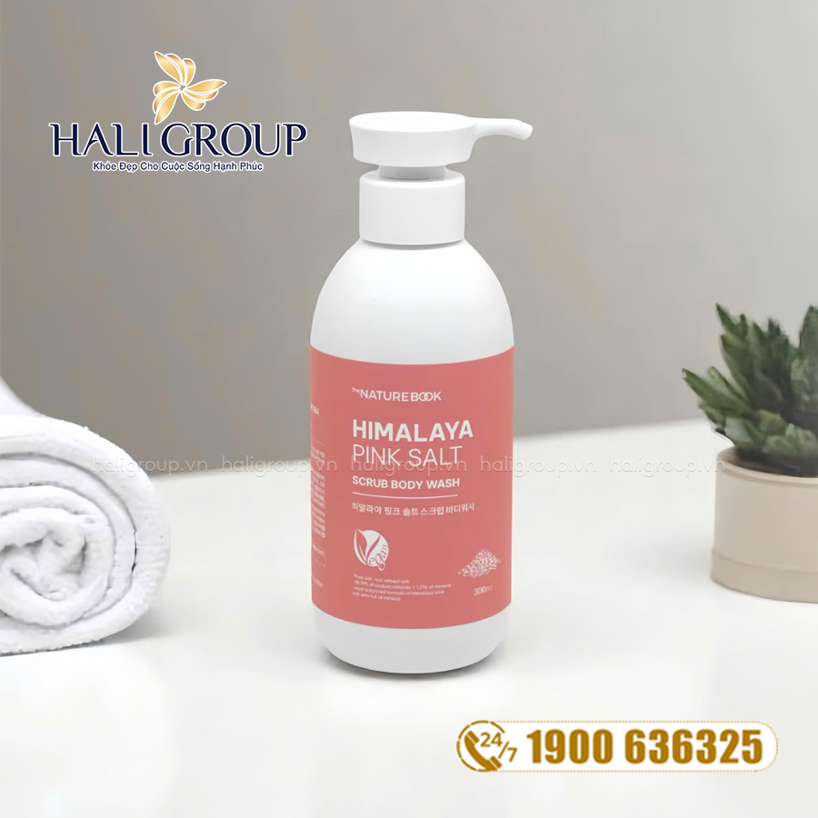 Sữa Tắm Muối Hồng Himalaya The Nature Book bao bì mới