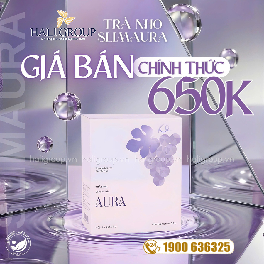 Trà Nho Aura Grape Tea của SlimAura