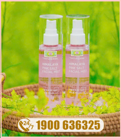 Xịt Khoáng Muối Hồng Himalaya Nature Book Himalaya Pink Salt Facial Mist 