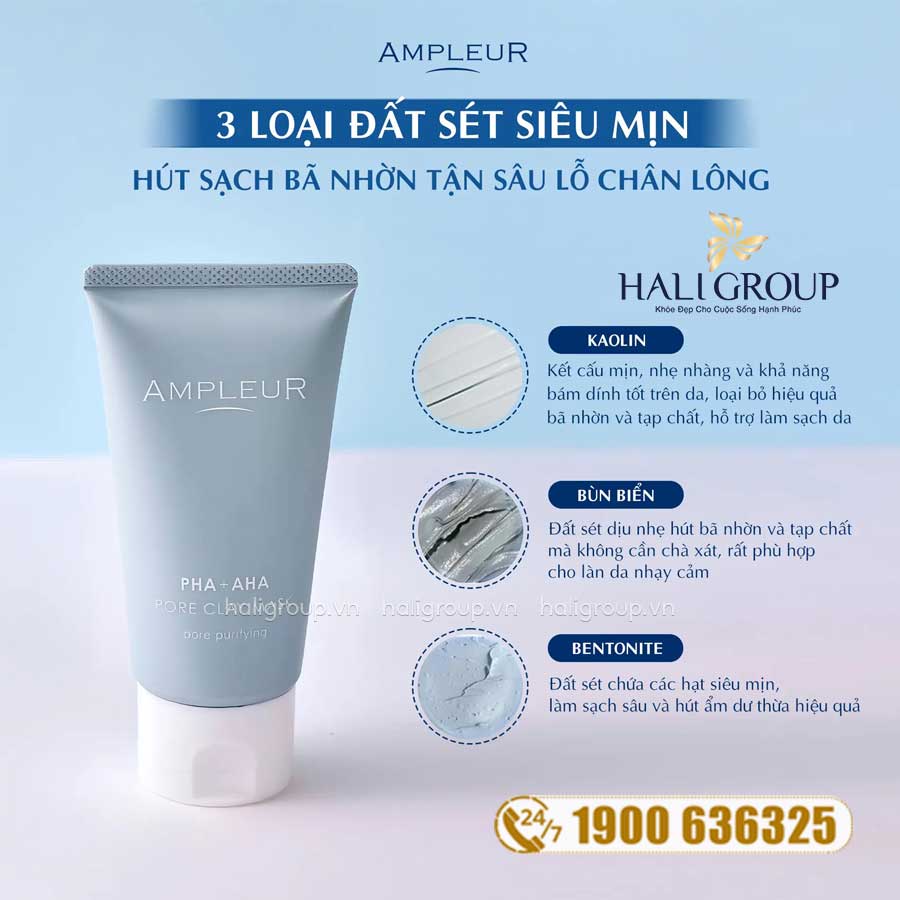 Mặt Nạ Đất Sét Ampleur Pore Clay Mask