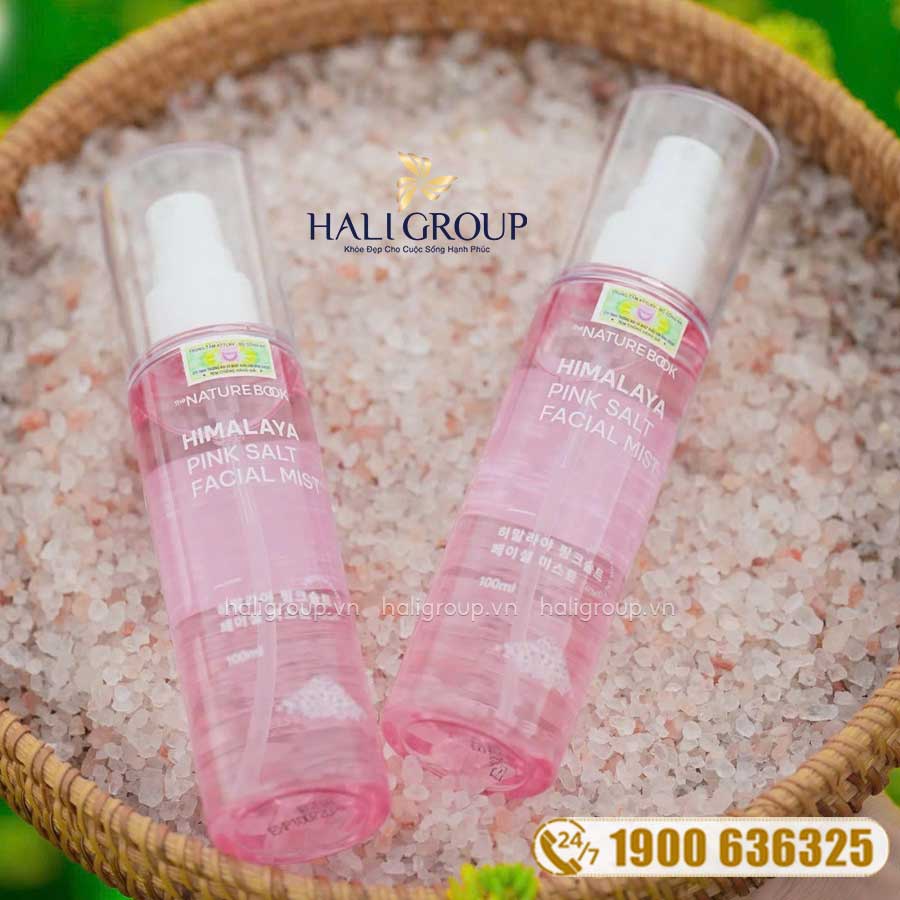 Xịt Khoáng Muối Hồng Himalaya Nature Book Himalaya Pink Salt Facial Mist 