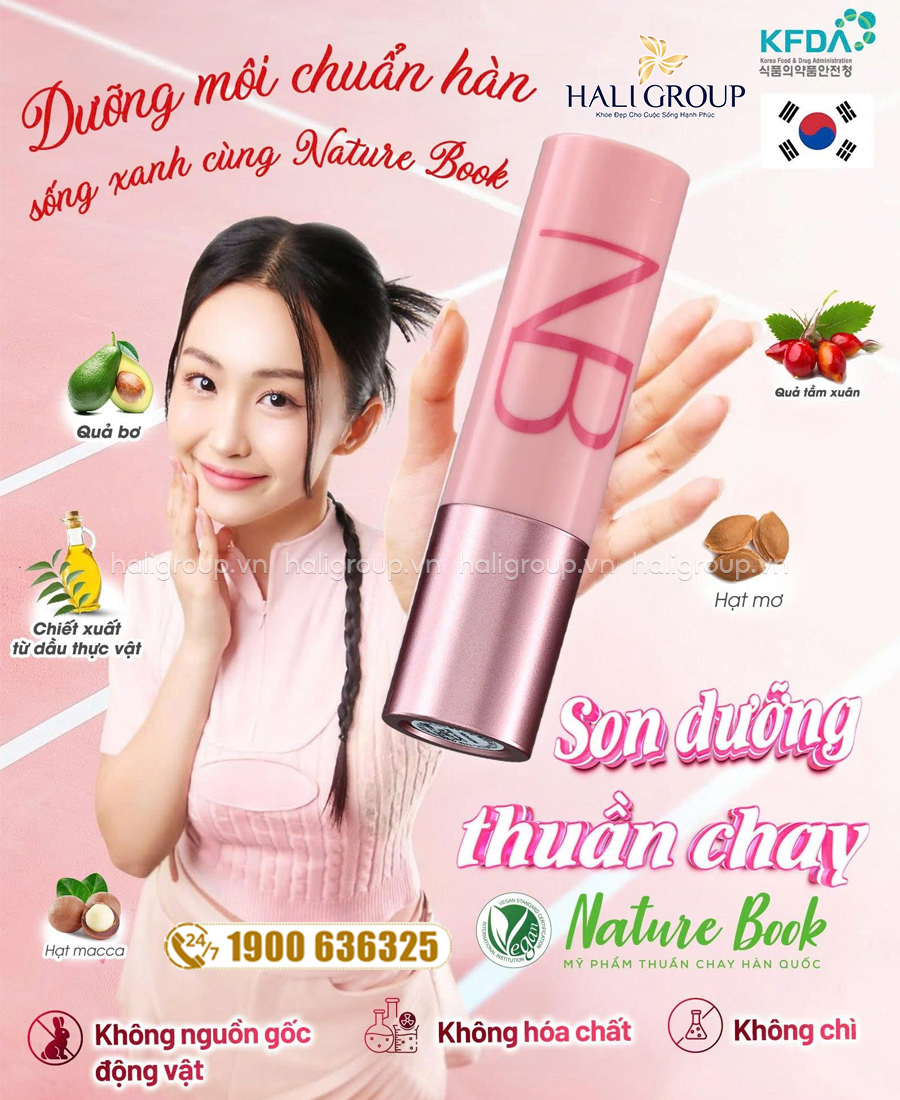 thành phần Son Dưỡng Thuần Chay The Nature Book Carecell Vegan Lipbalm