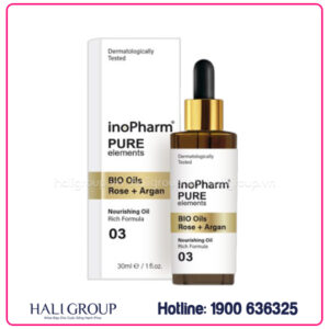 Tinh Chất Nuôi Dưỡng Làn Da Sáng Rạng Rỡ Inopharm Bio Oils Rose + Argan