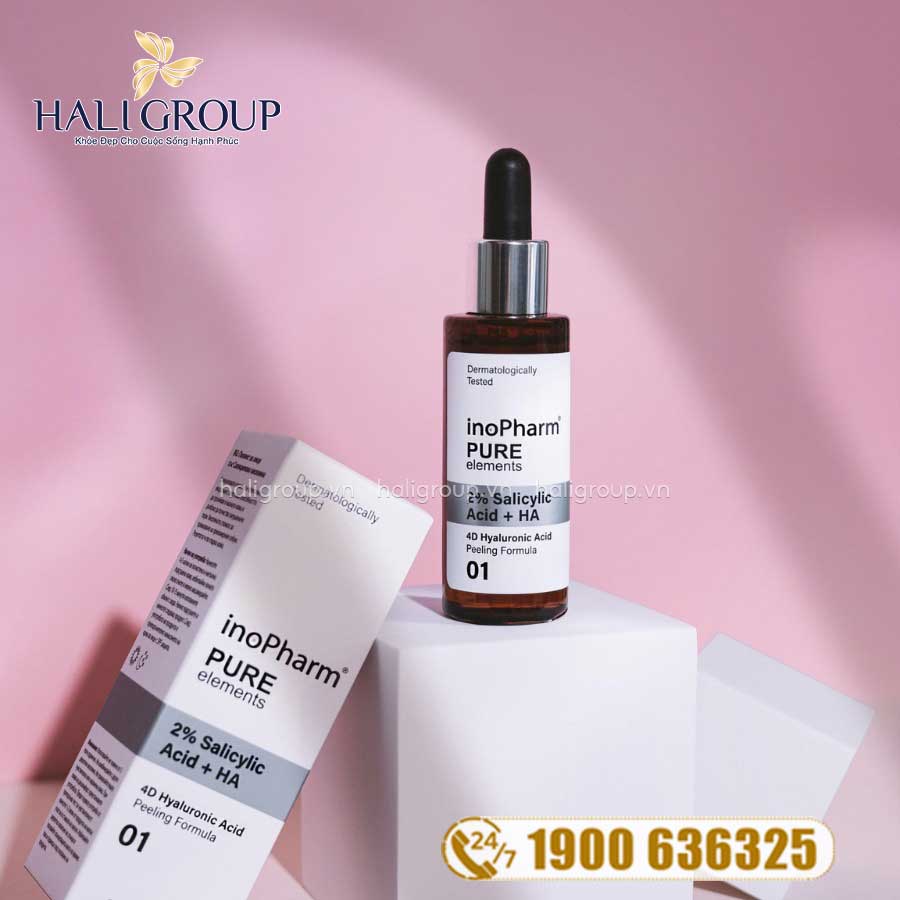 InoPharm 2% Salicylic Acid + HA Peeling Formula - Peel Kháng Viêm, Giảm Mụn và Se Khít Lỗ Chân Lông