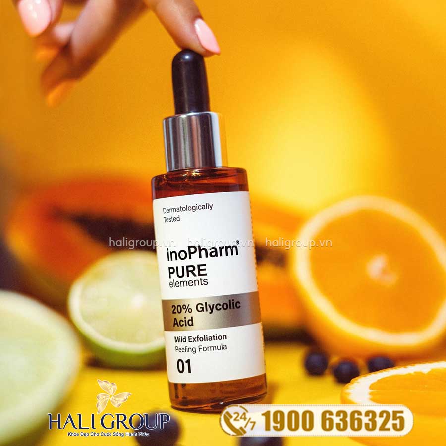 Peel Làm Sáng Da Và Giảm Nhăn InoPharm 20% Glycolic Acid Peeling Formula