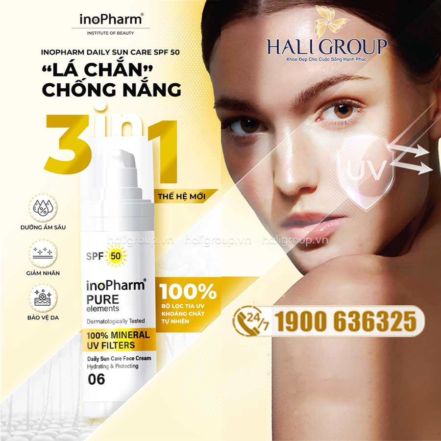 Kem Chống Nắng Inopharm Daily Sun Care Face Cream SPF 50