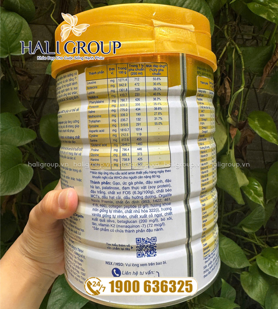 thành phần Fomeal Peptides Dạng Bột (Hộp 800g)