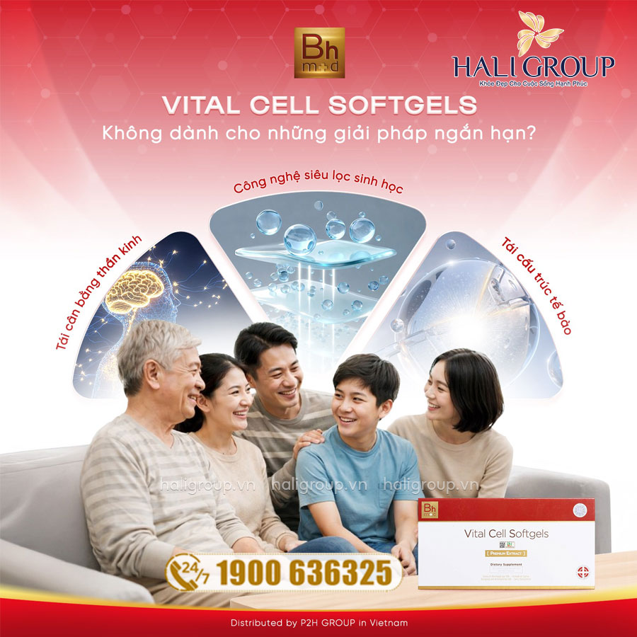 Viên Uống Vital Cell Softgels Premium Extract