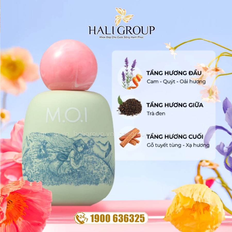 tầng hương Nước Hoa Cao Cấp Trà Hoa Viên M.O.I x Minh Long