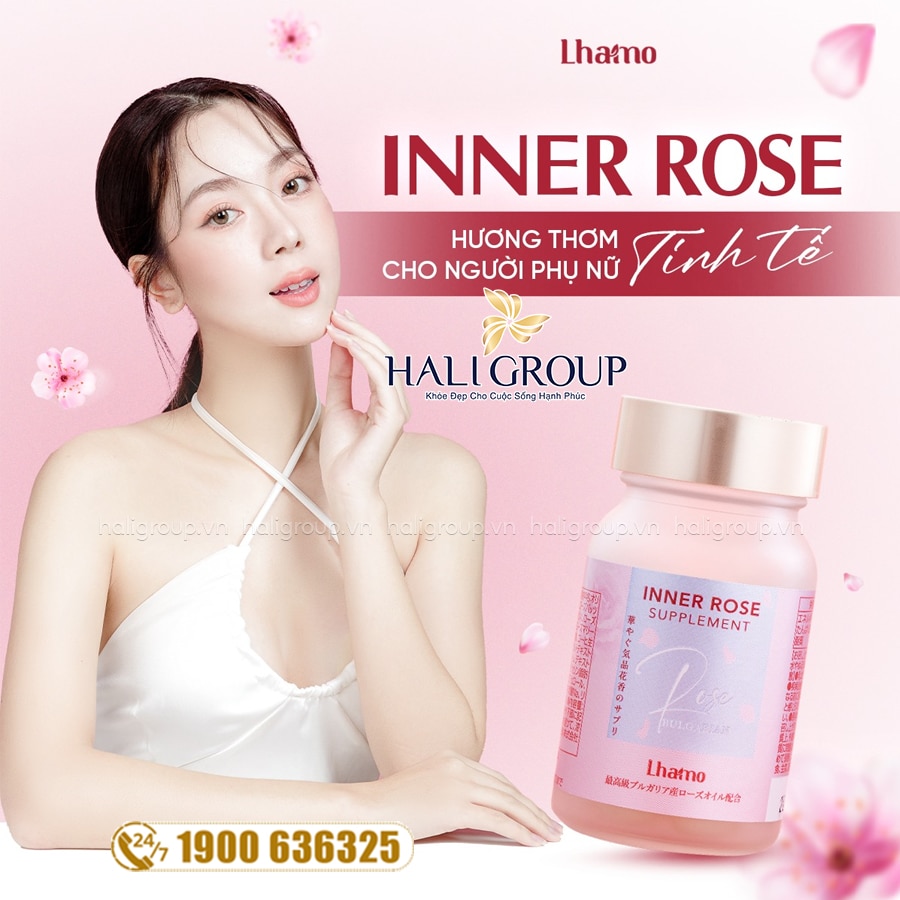 Viên Uống Hỗ Trợ Thơm Cơ Thể Inner Rose Lhamo Nhật Bản