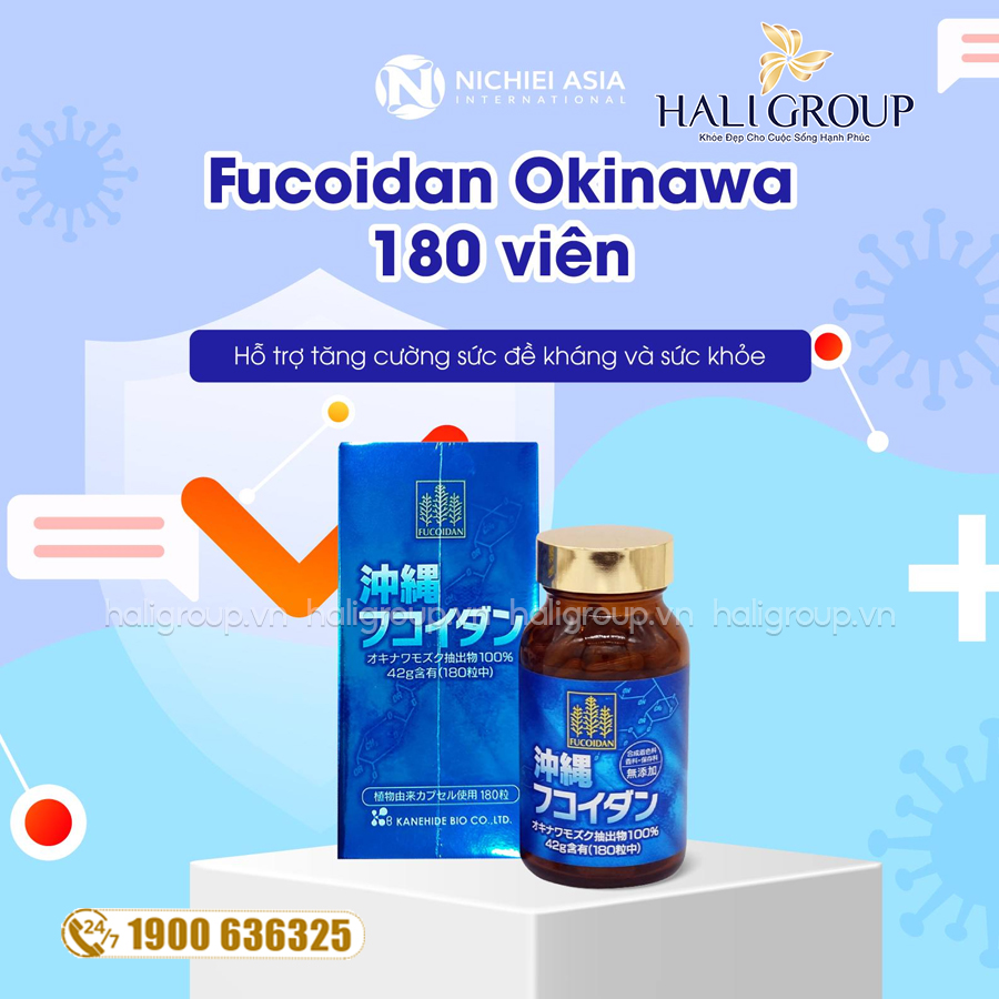 công dụng Viên Uống Okinawa Fucoidan Nichiei Asia Nhật Bản