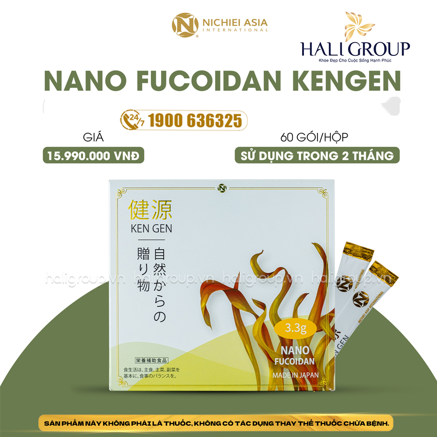 Nano Fucoidan Kengen Nichiei Asia Nhật Bản
