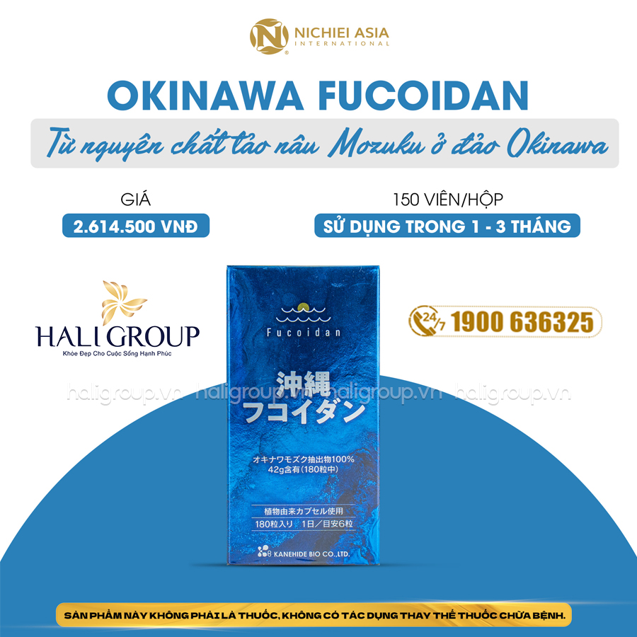 Viên Okinawa Fucoidan Nichiei Asia Nhật Bản