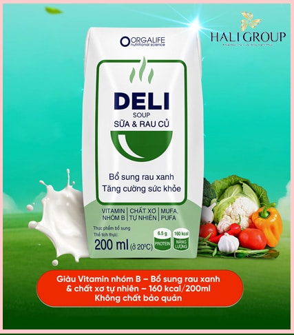 DeliSoup Sữa & Rau Củ - Bữa Phụ Bổ Sung Rau Xanh