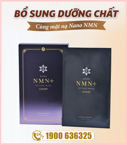 Mặt Nạ Nichiei Bussan Nano NMN+ 3D Face Mask Luxury