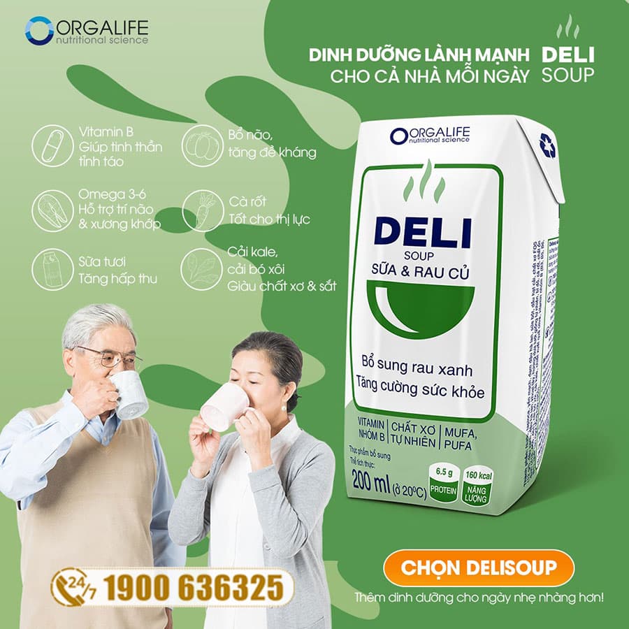 DeliSoup Sữa & Rau Củ - Bữa Phụ Bổ Sung Rau Xanh