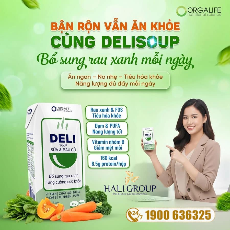 DeliSoup Sữa & Rau Củ - Bữa Phụ Bổ Sung Rau Xanh