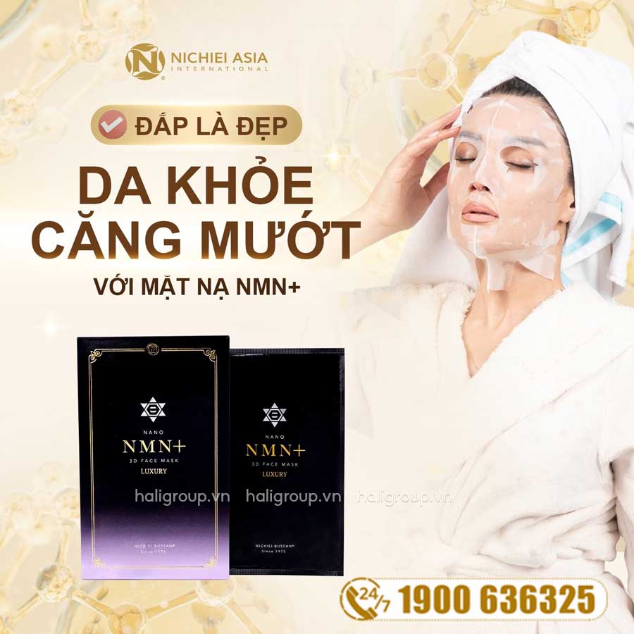 Mặt Nạ Nichiei Bussan Nano NMN+ 3D Face Mask Luxury