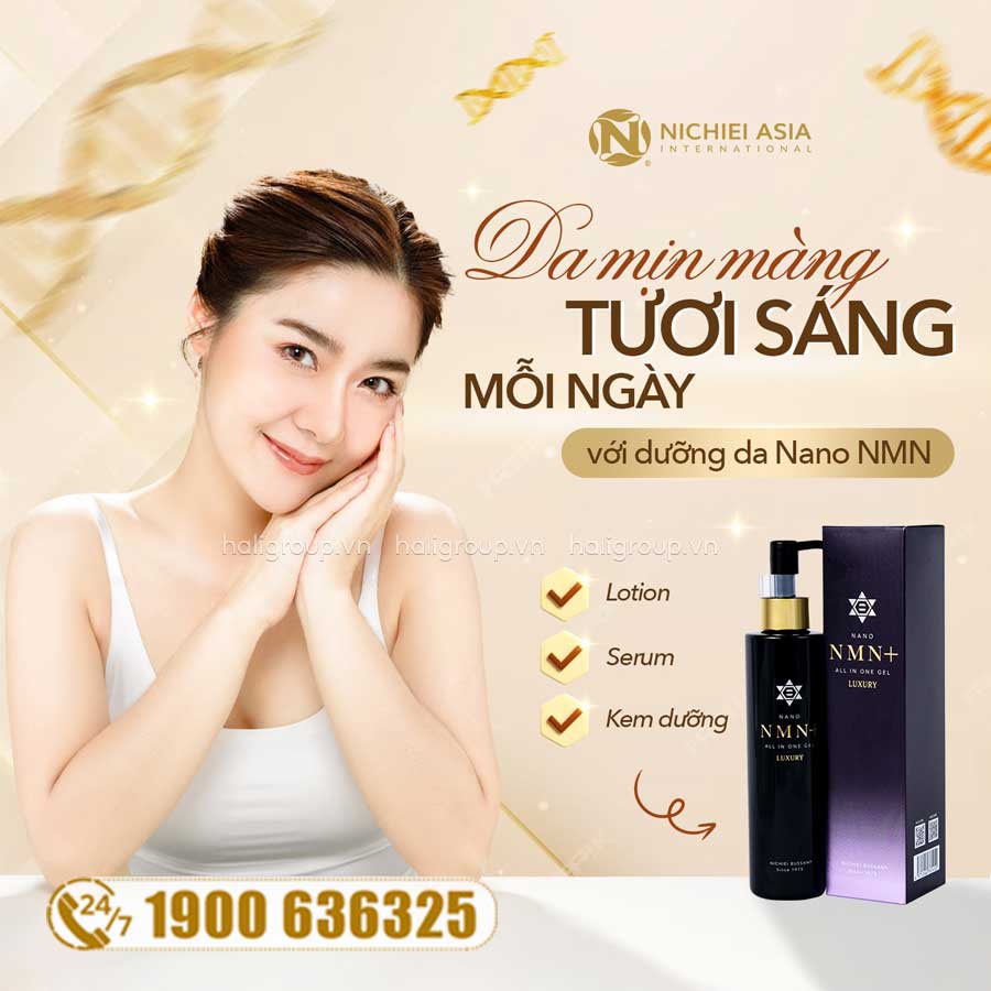 Gel Dưỡng Da Nichiei Bussan Nano NMN+ All In One