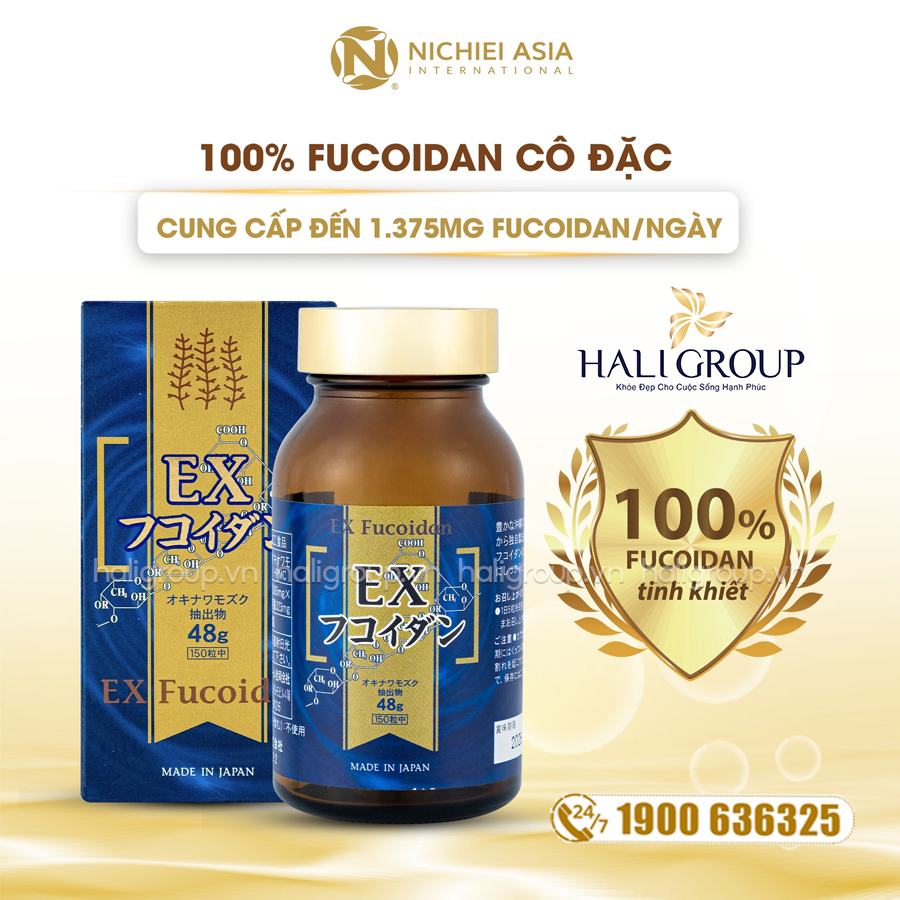 thành phần Viên Uống Ex Fucoidan Nichiei Asia Nhật Bản