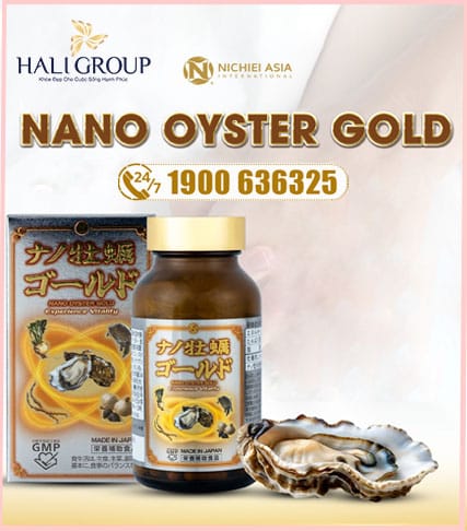 Viên Tinh Chất Hàu Nano Oyster Gold 5 in 1 Nichiei Bussan