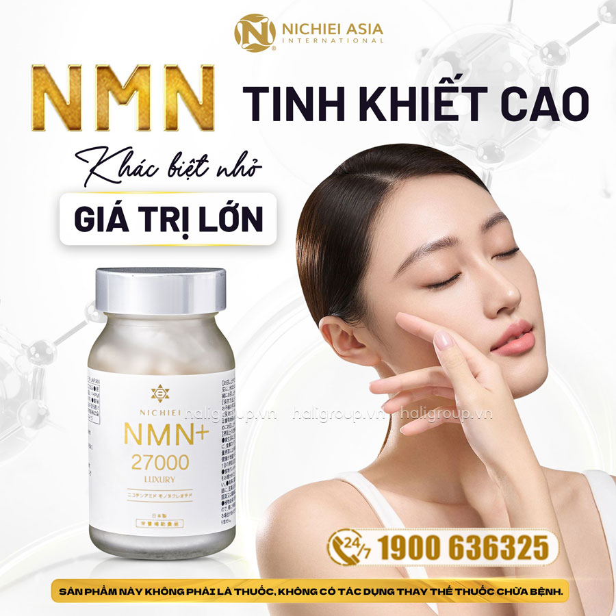 Viên Uống NMN 27000 Luxury Nichiei Nhật Bản