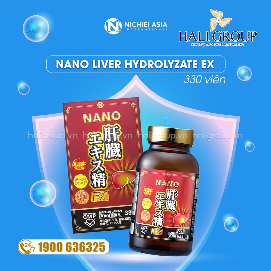 Viên Bổ Gan Nano Liver Hydrolyzate Ex Nichiei Asia Nhật Bản