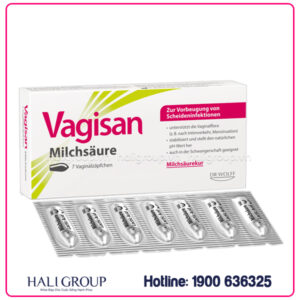 Viên Đặt Cân Bằng pH Vùng Kín Vagisan Milchsäure Đức